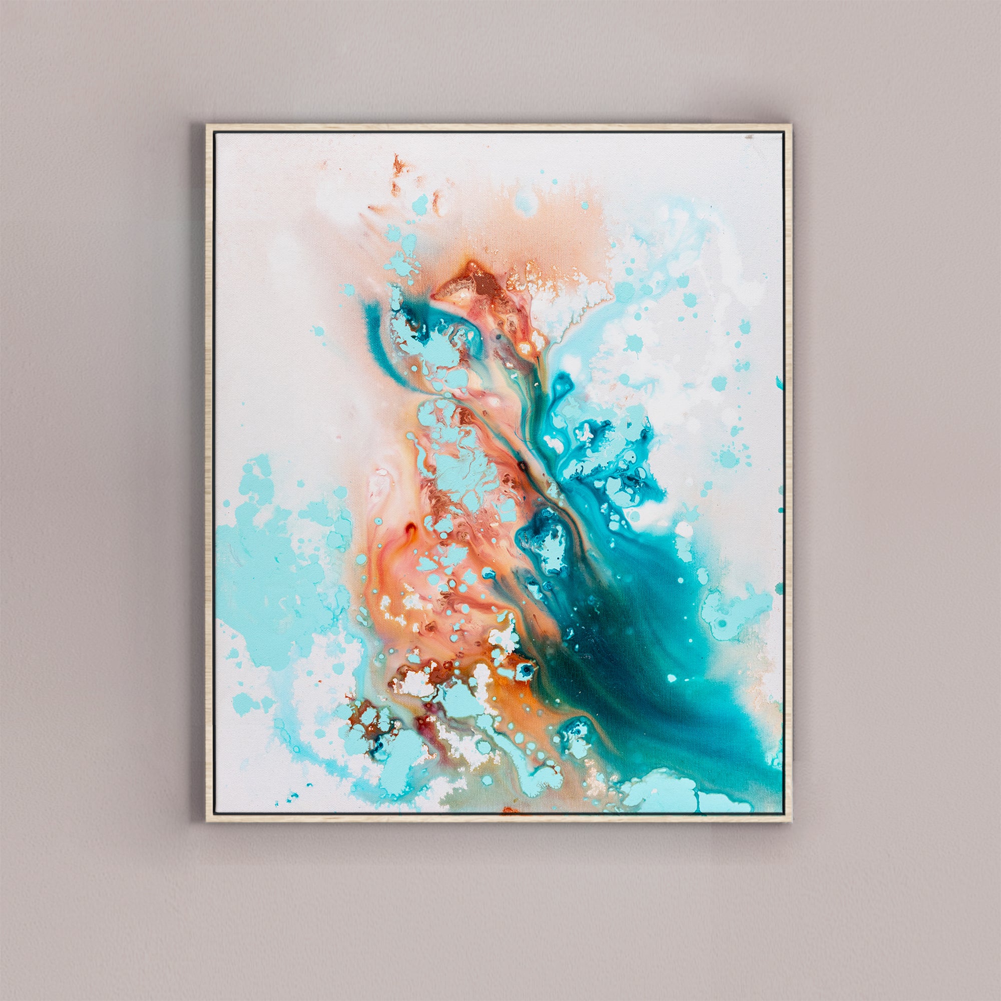 Original painting on canvas, 50x60cm, Into The Blue M15