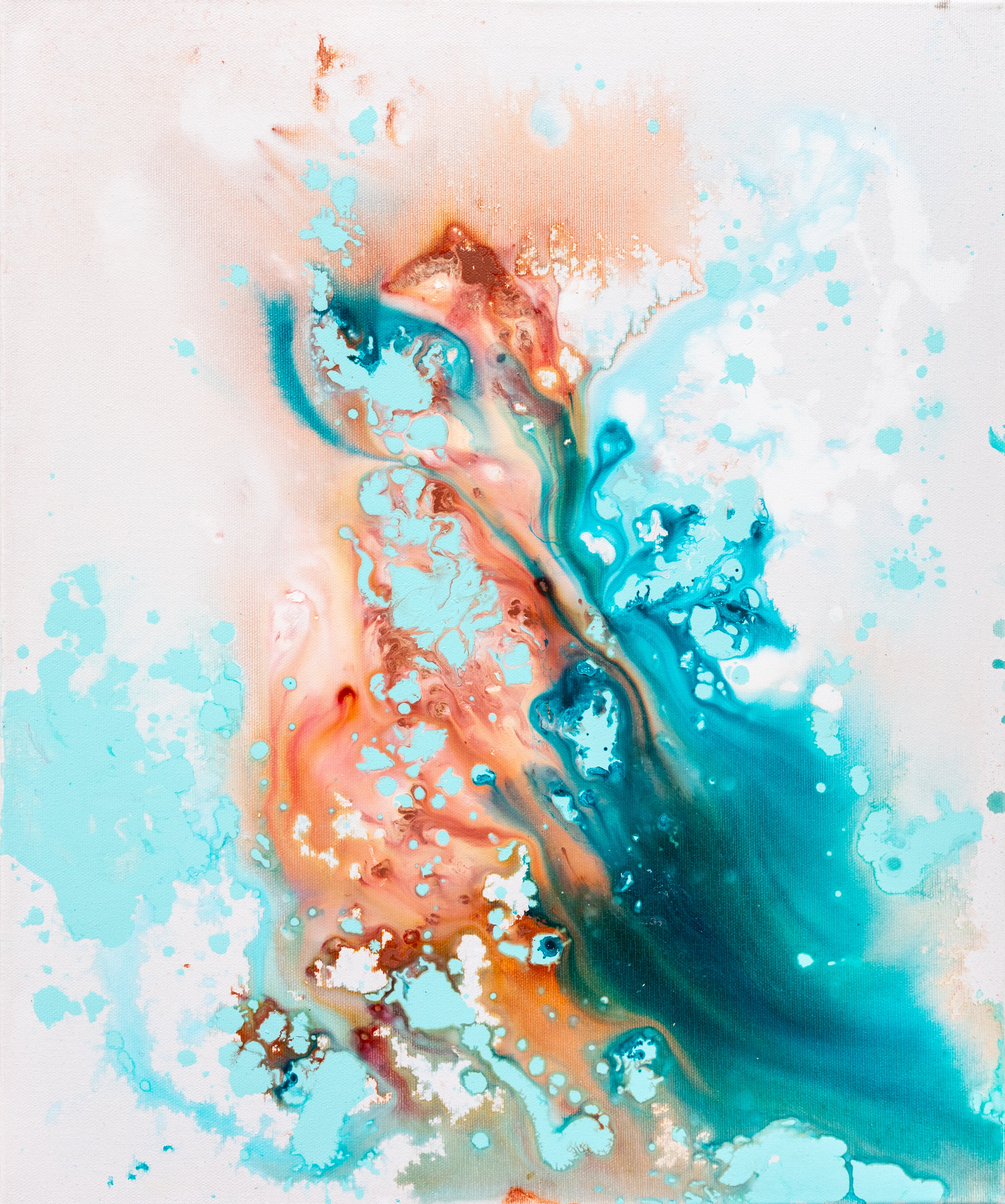 Original painting on canvas, 50x60cm, Into The Blue M15