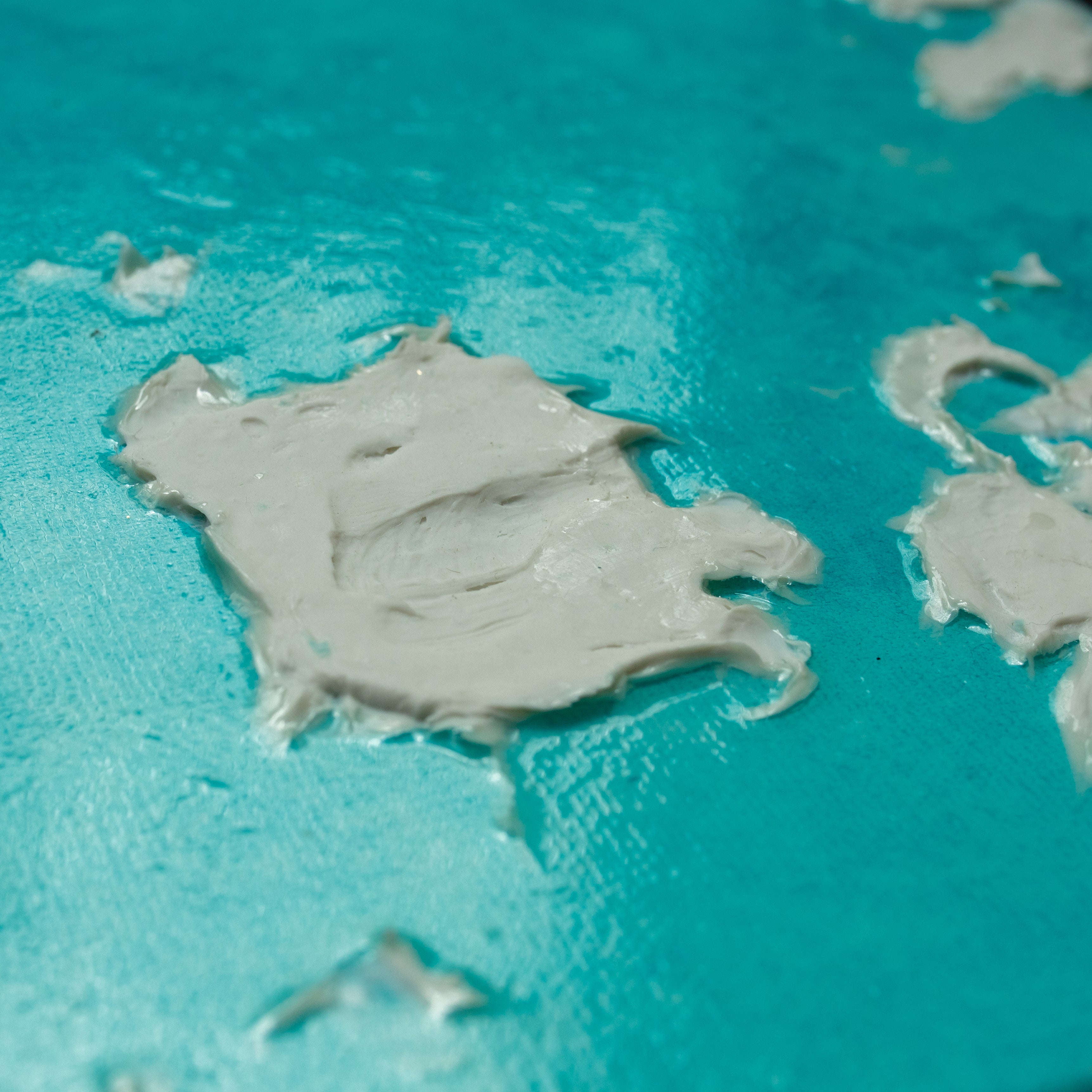 Liquid glass, Original painting on canvas, 30x30cm, Into The Blue M4