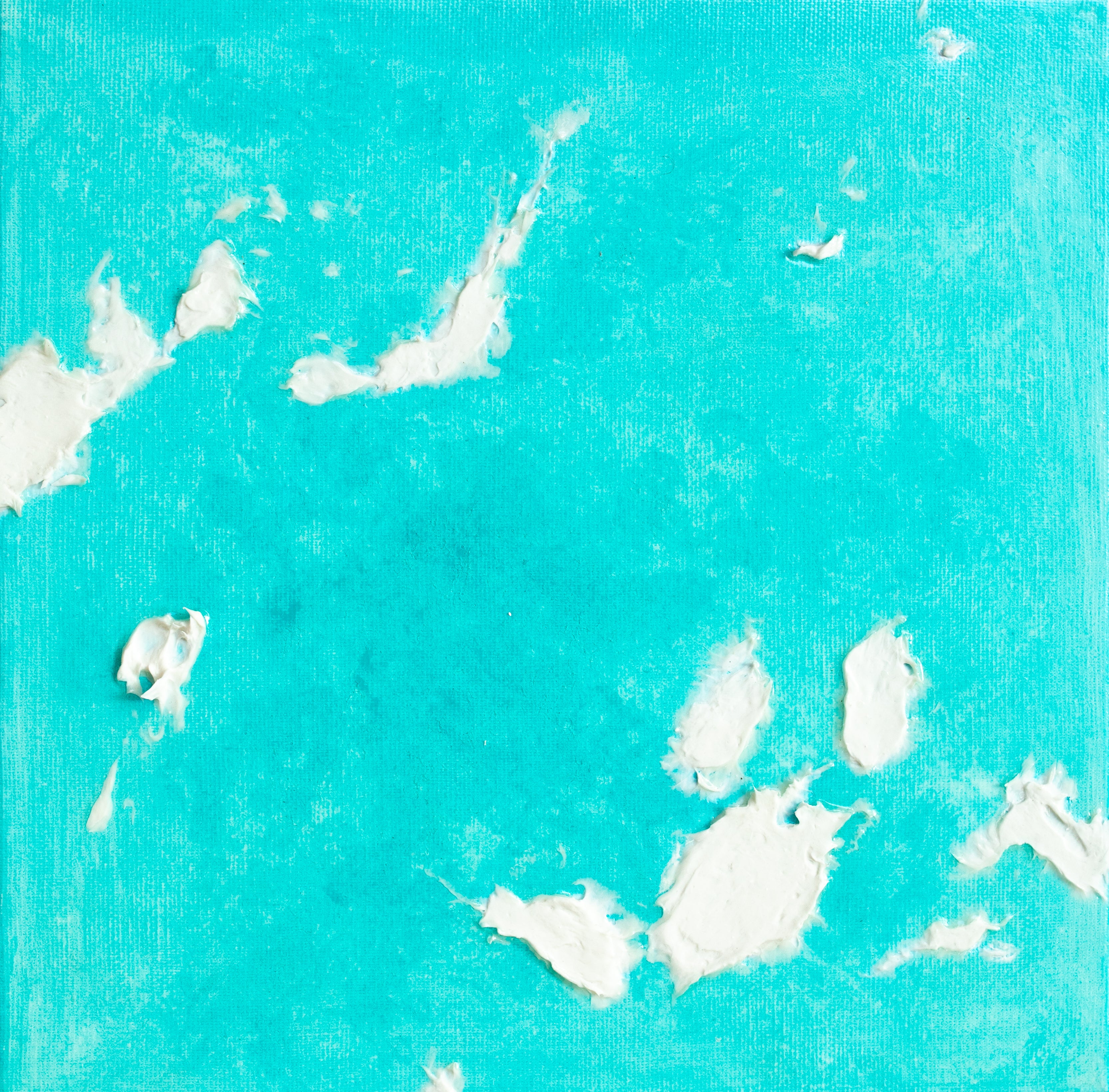 Liquid glass, Original painting on canvas, 30x30cm, Into The Blue M6