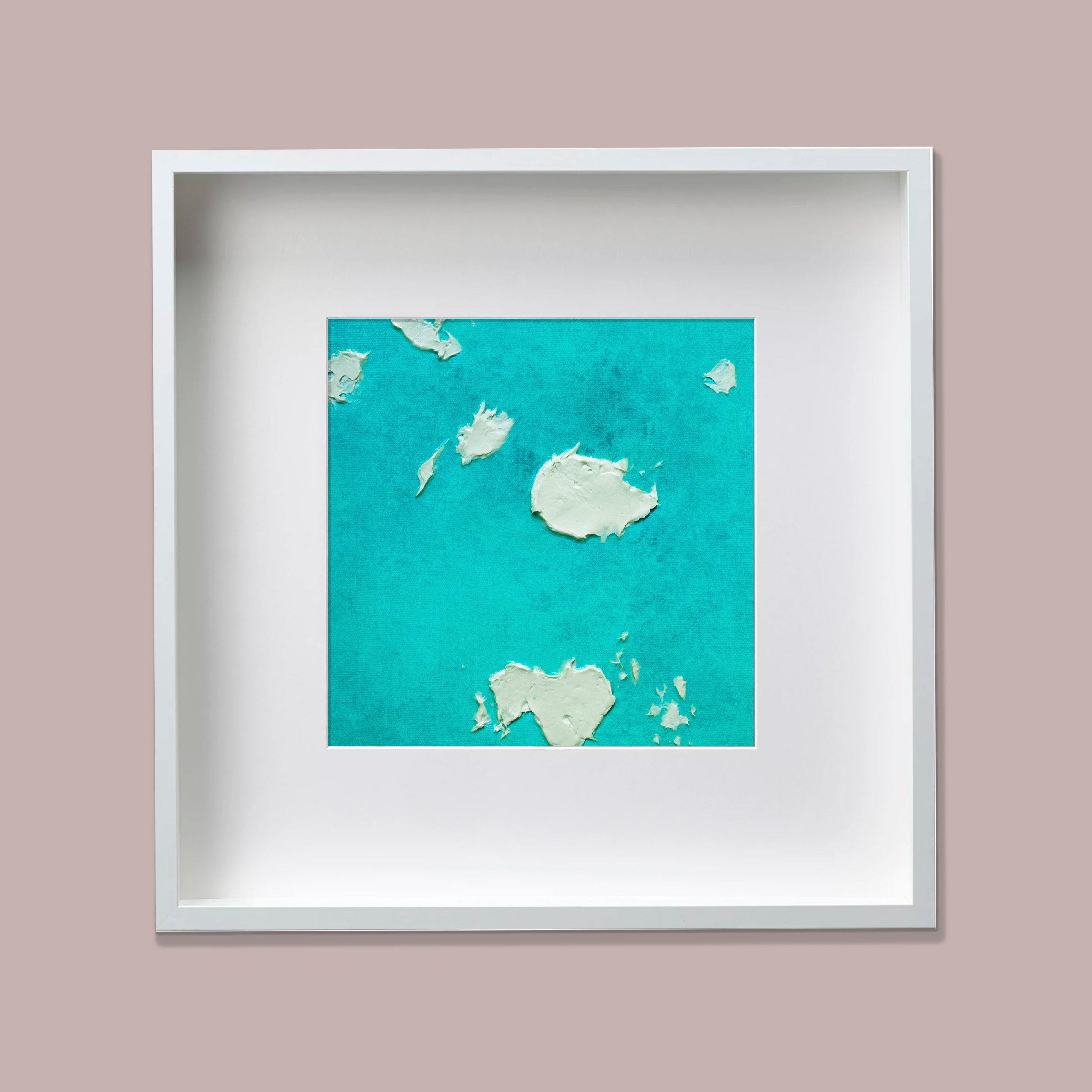 Liquid glass, Original painting on canvas, 30x30cm, Into The Blue M9