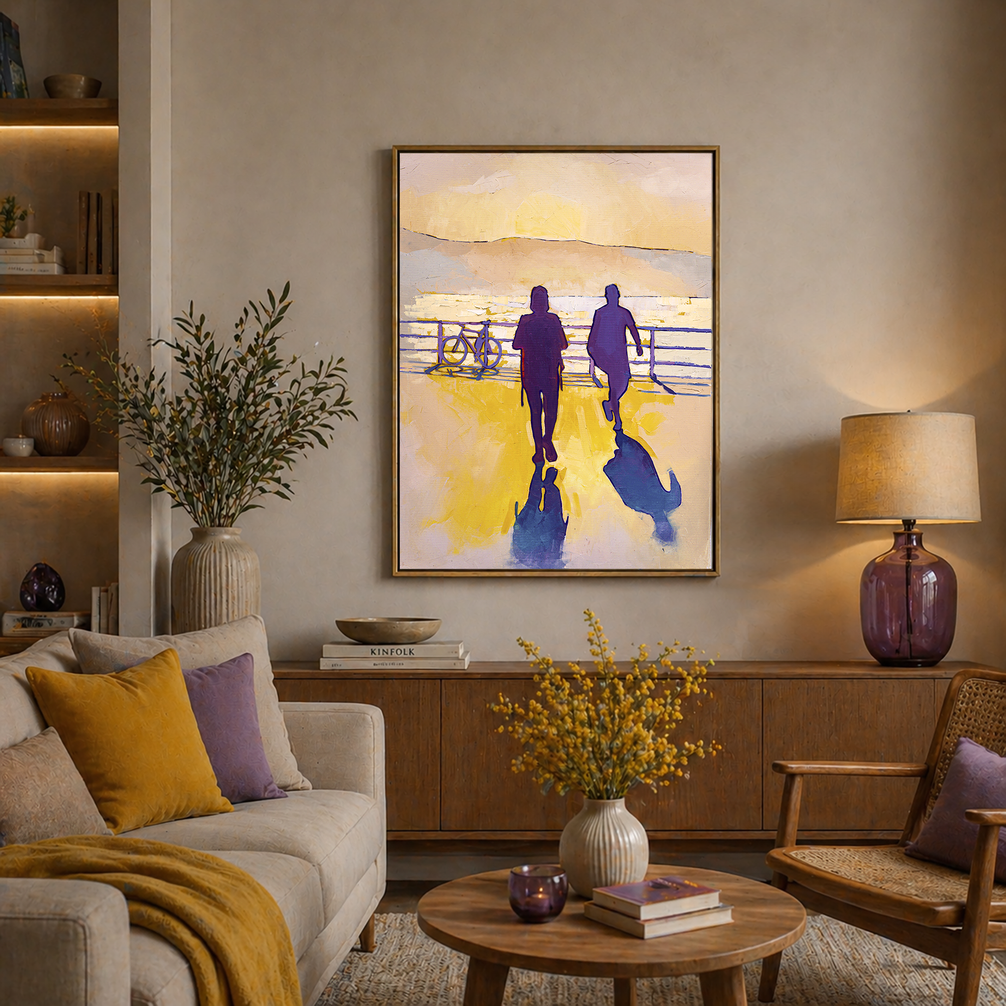 Calima Atmosphere Art in Las Canteras | Walter Zakarlo Canary Islands Paintings, 60x80cm